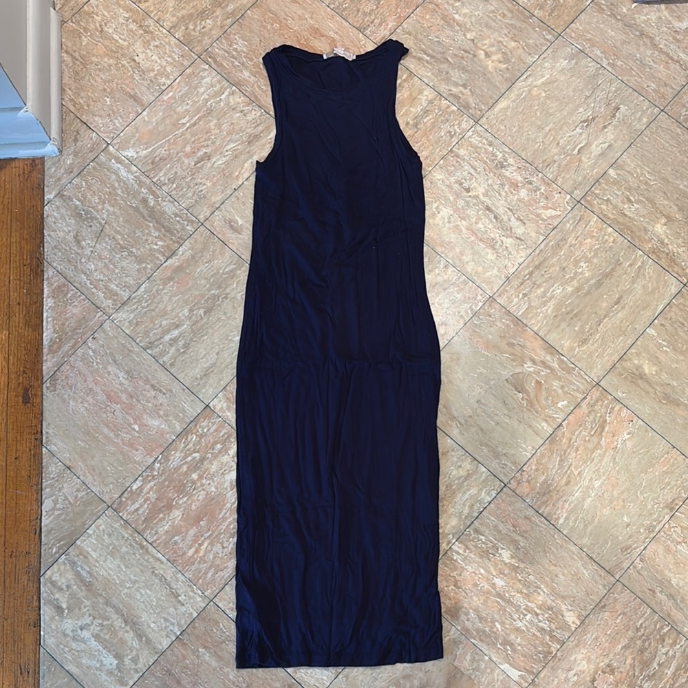 Navy Bodycon Sleeveless Dress